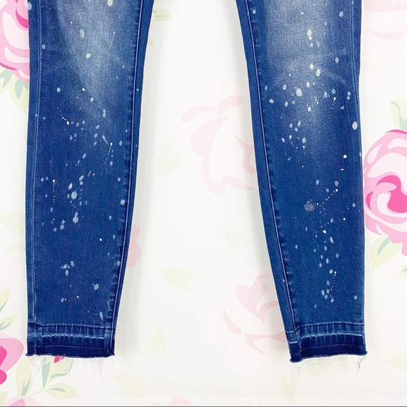 Blank NYC Intro Bleach Dye Paint Skinny Jeans 26 - Picture 4 of 9